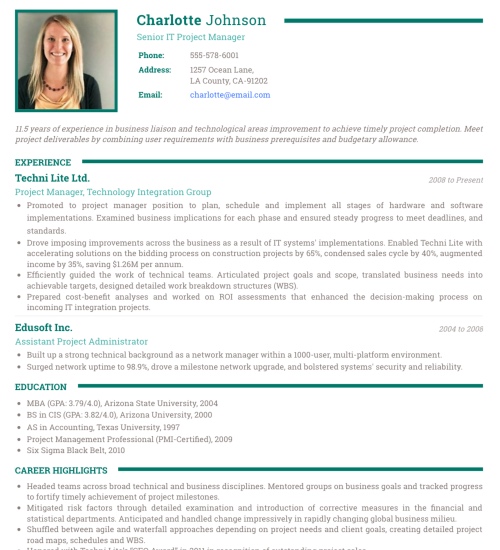 Resume Template - 'Clear'